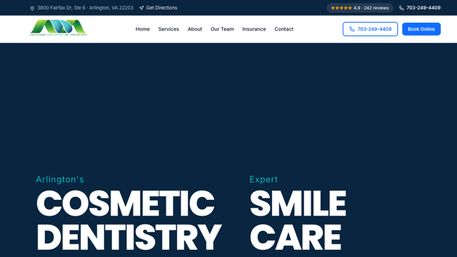 Same Dentist, New Website — Before & After
